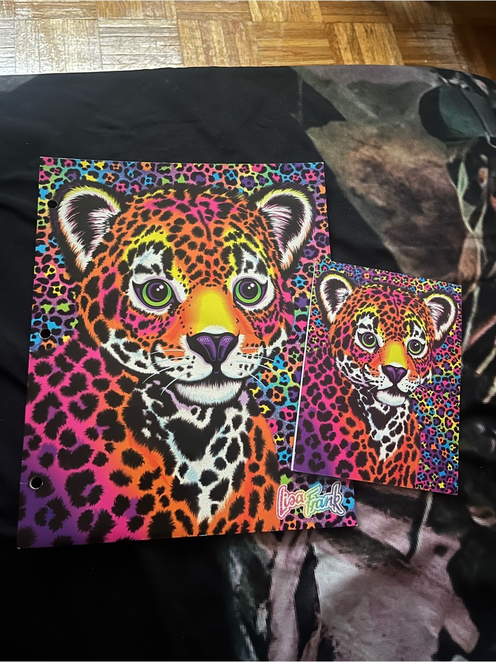 Lisa Frank “Hunter” Neon Leopard Folder & Notepad